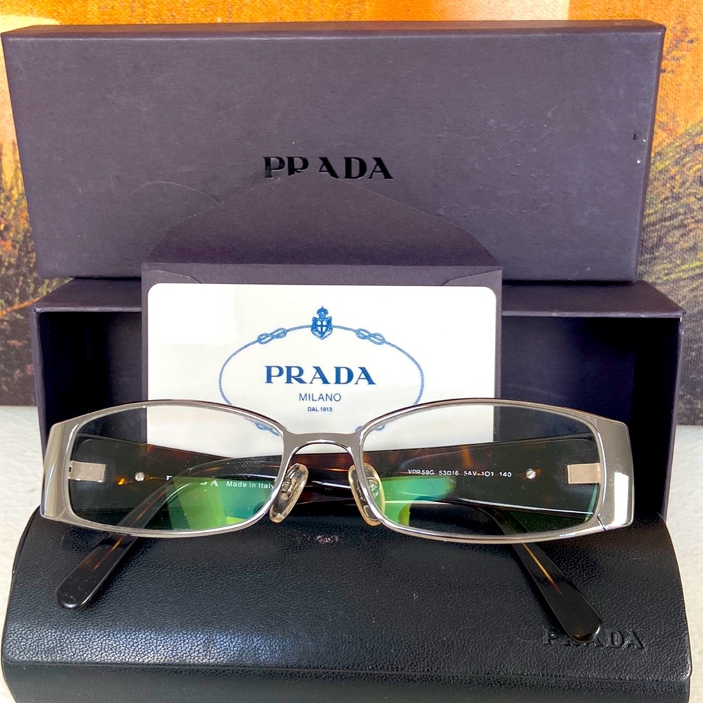 Prada Frames Glasses Certificate Of Authenticity Case Included
